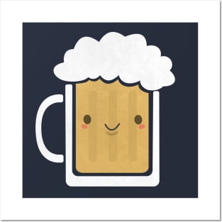 Kawaii Beer Mug T-Shirt Posters and Art